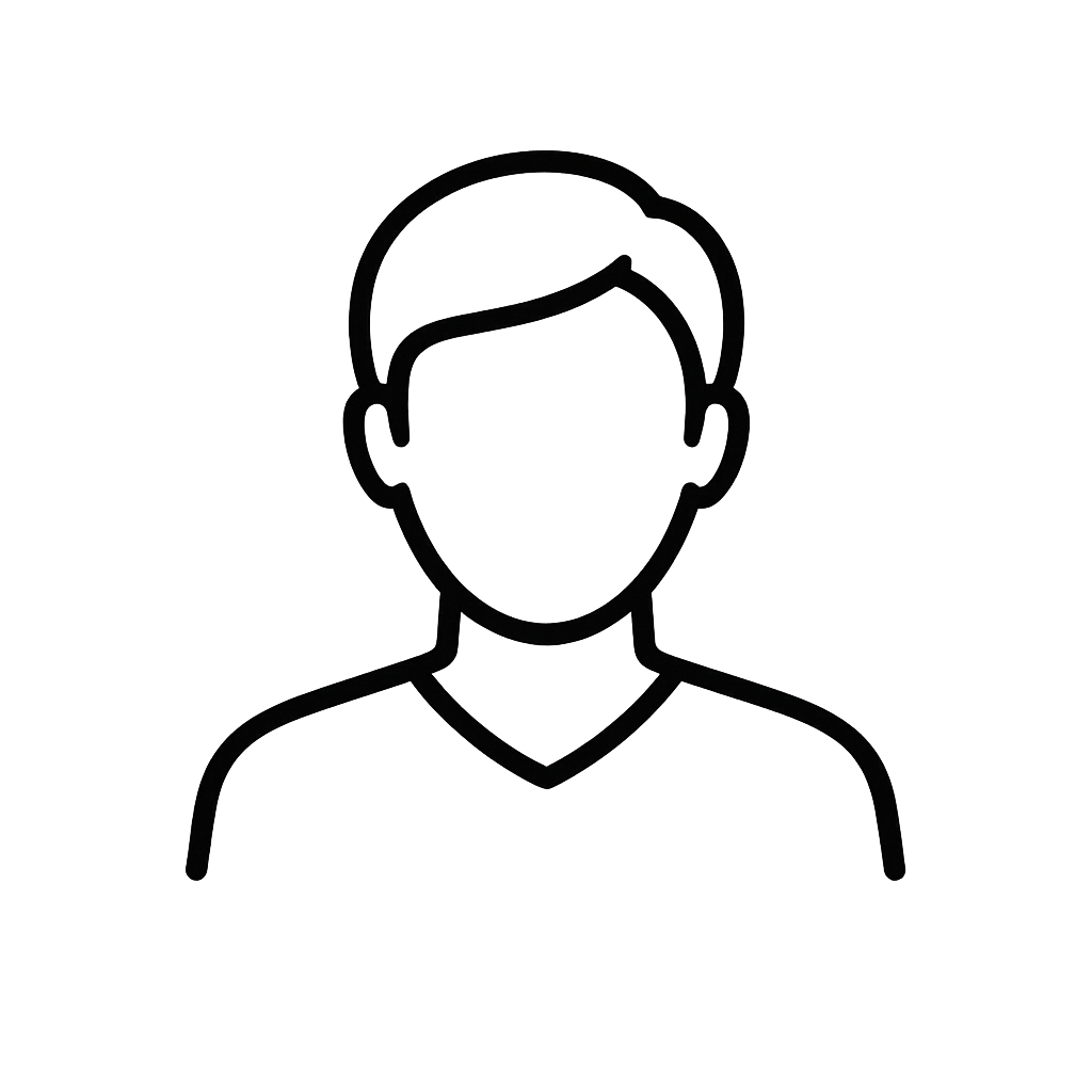 lineart icon of a generic person-1