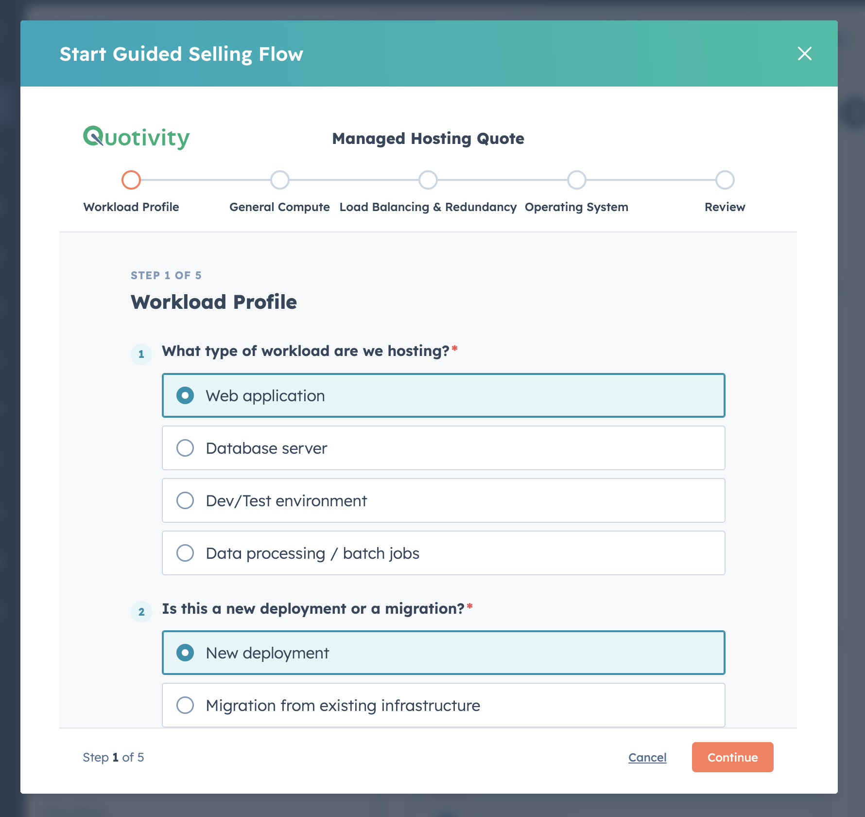 Guided Selling Sales Rep