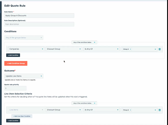 Locked-In Logic for Line Items