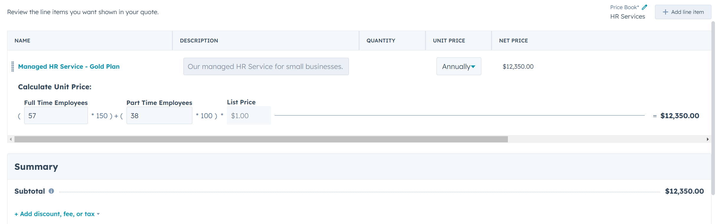 Calculate Per-Employee-Per-Month (PEPM) Price