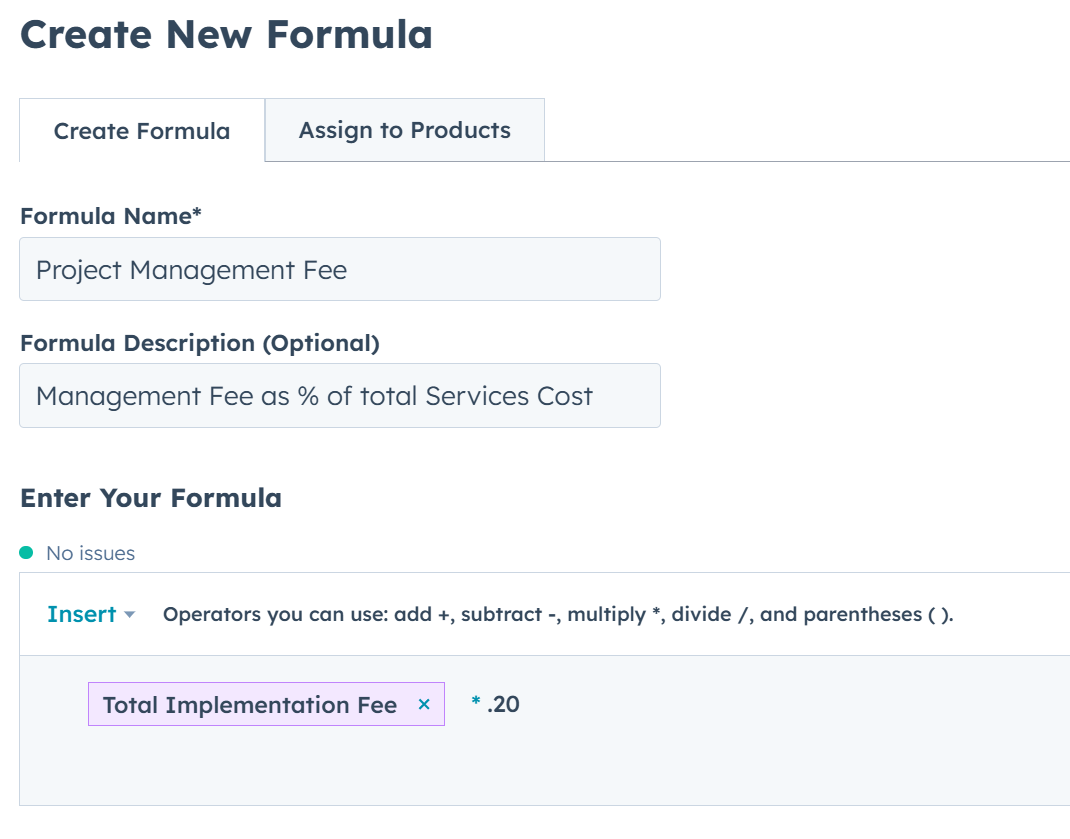 Calculate dynamic costs like Project Management as a percentage of total services