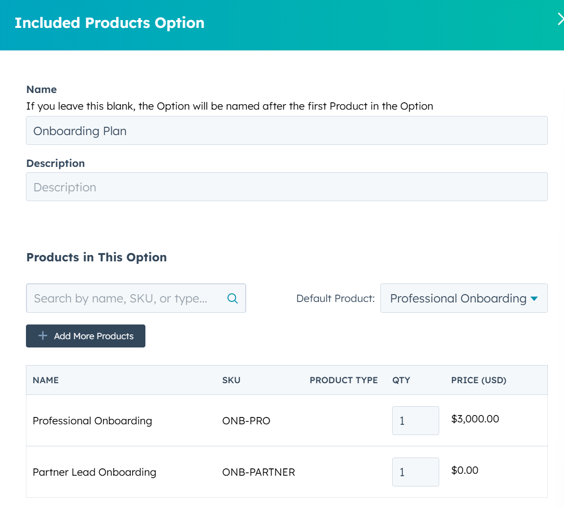 Offer Optional Add-Ons