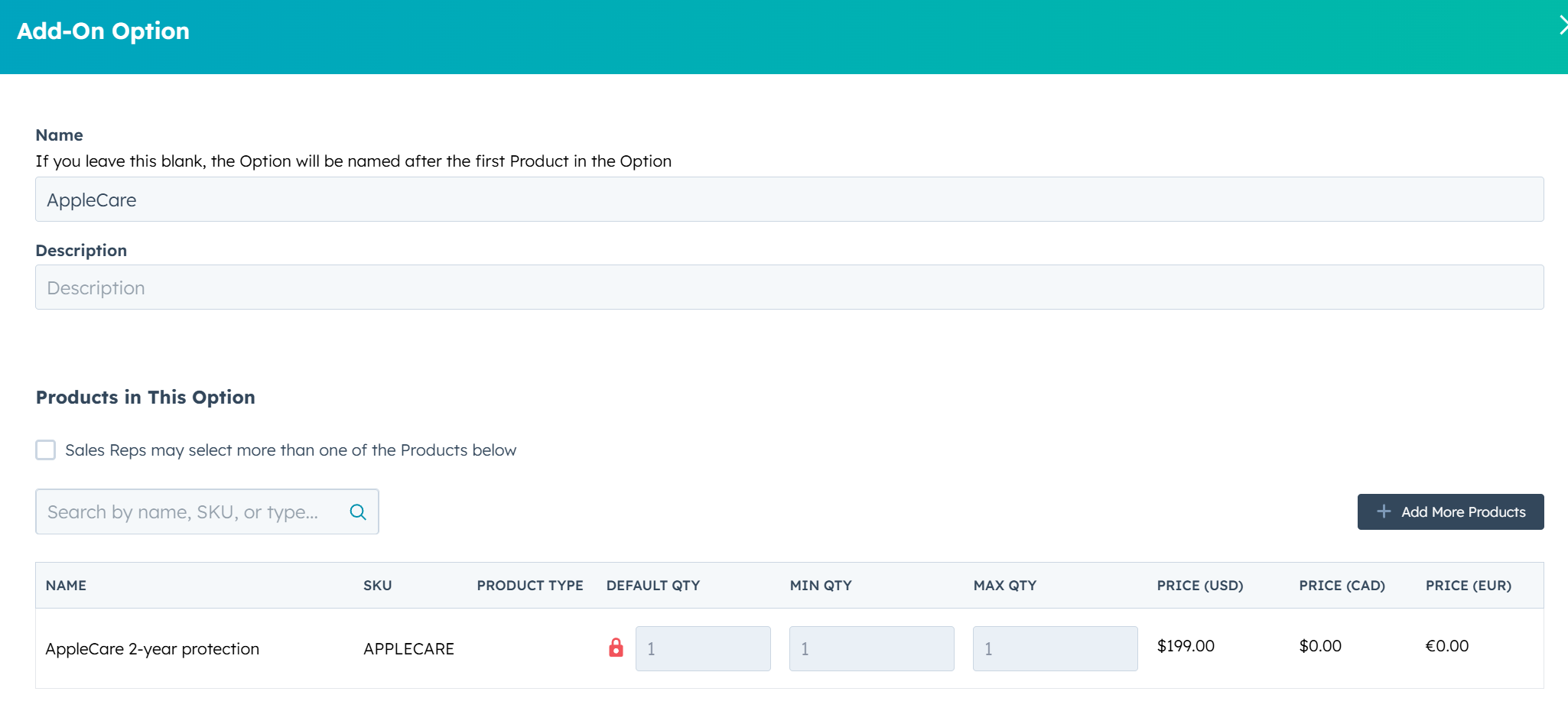 Add Optional Software & Accessories